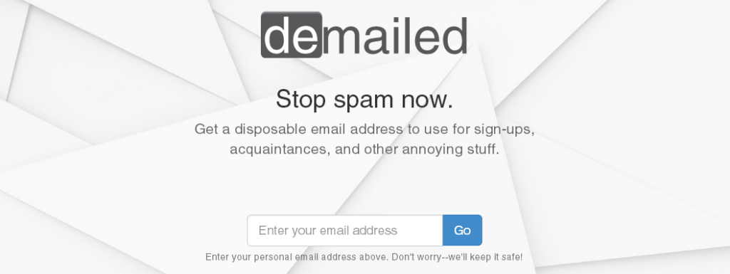Stop spam. Get Demailed.